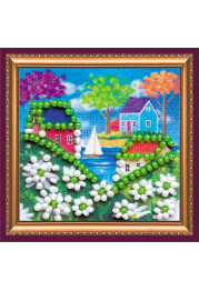 Mini Bead Embroidery Magnet Kit "Summer has come"