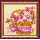 Mini Bead Embroidery Magnet Kit "Spring gift"