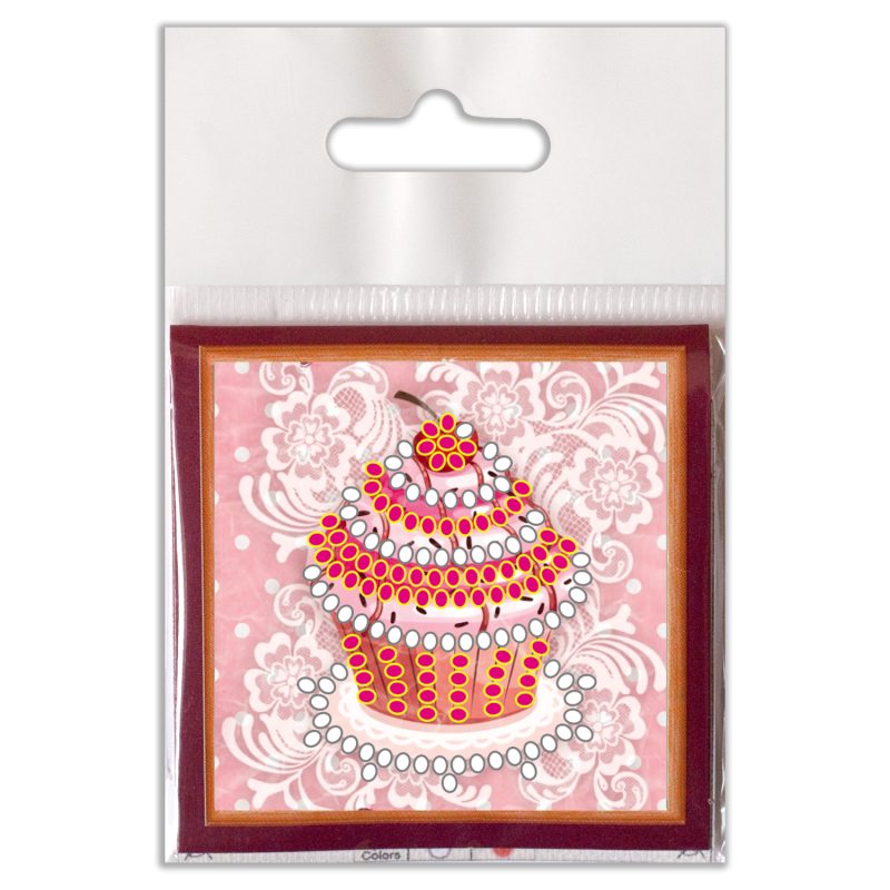 Mini Bead Embroidery Magnet Kit "Sweet basket"