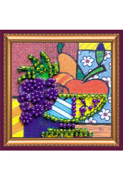 Mini Bead Embroidery Magnet Kit "Fruit Still Life"