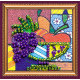 Mini Bead Embroidery Magnet Kit "Fruit Still Life"