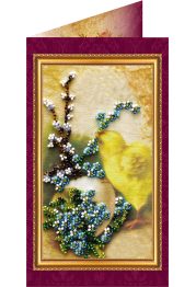 Bead Embroidery Postcard Kit "Easter – 1"