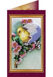 Bead Embroidery Postcard Kit "Easter – 2"