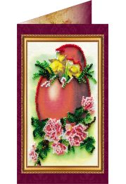 Bead Embroidery Postcard Kit "Easter – 5"