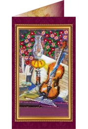 Bead Embroidery Postcard Kit "Happy Birthday – 1"