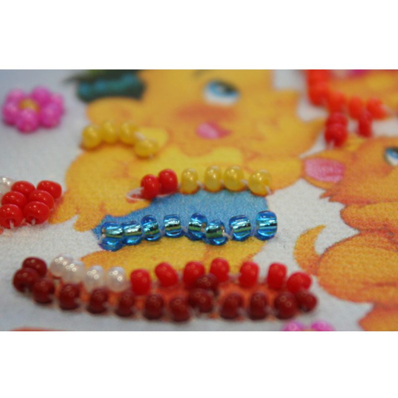 Bead Embroidery Postcard Kit "Congratulations – 3"