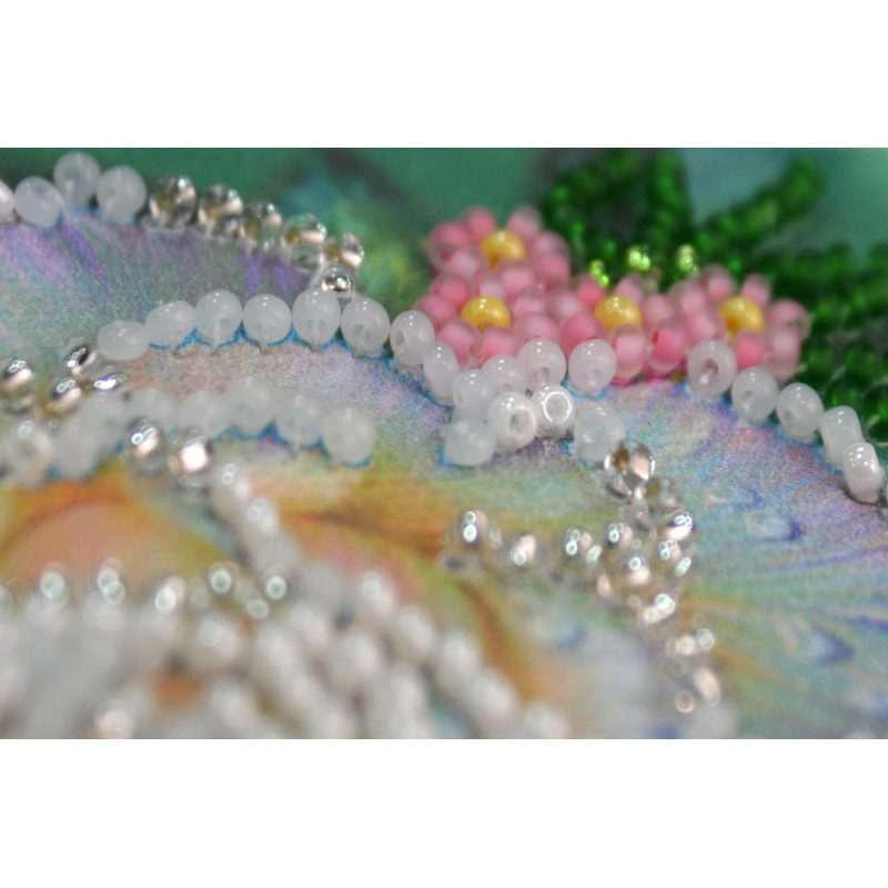 Bead Embroidery Postcard Kit "Happy 8th of March (Women's Day) – 1"