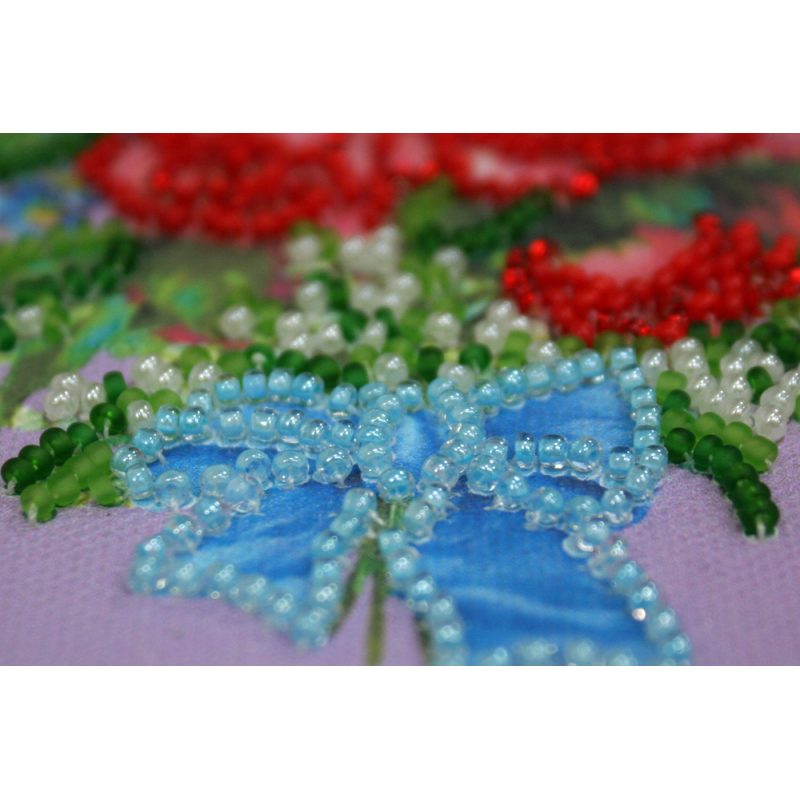Bead Embroidery Postcard Kit "Happy 8th of March (Women's Day) – 5"