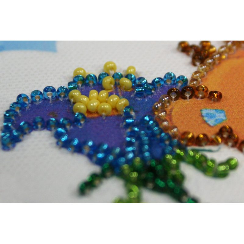 Bead Embroidery Postcard Kit "Happy 8th of March (Women's Day) – 6"