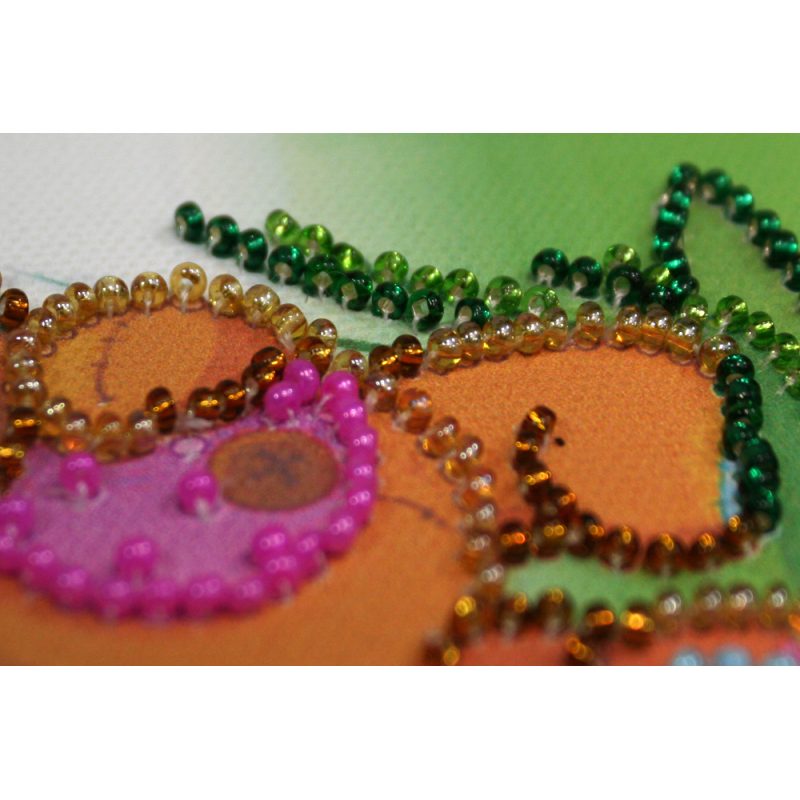 Bead Embroidery Postcard Kit "Happy 8th of March (Women's Day) – 6"