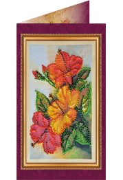 Bead Embroidery Postcard Kit "Happy 8th of March (Women's Day) – 7"