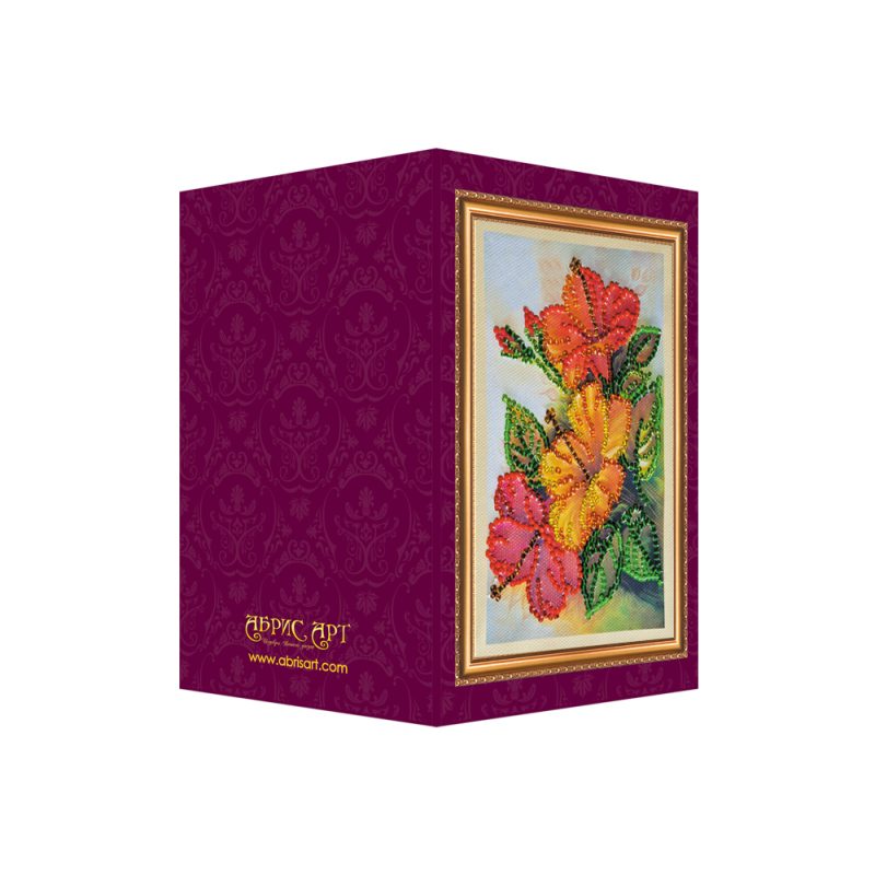 Bead Embroidery Postcard Kit "Happy 8th of March (Women's Day) – 7"