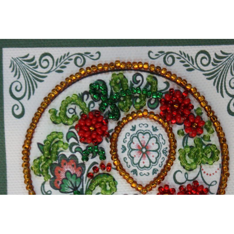 Bead Embroidery Postcard Kit "Happy 8th of March (Women's Day) – 8"