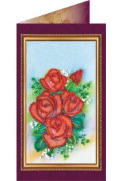 Bead Embroidery Postcard Kit "Congratulations – 12"