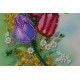 Bead Embroidery Postcard Kit "Happy 8th of March (Women's Day) – 9"