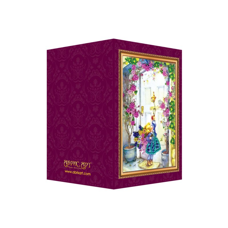 Bead Embroidery Postcard Kit "Best wishes"