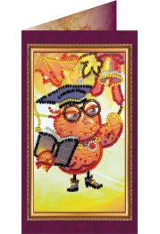 Bead Embroidery Postcard Kit "Best teacher – 1"