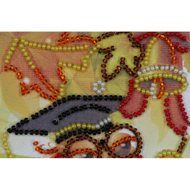 Bead Embroidery Postcard Kit "Best teacher – 1"