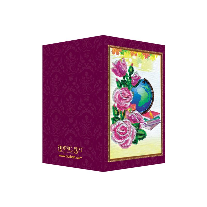 Bead Embroidery Postcard Kit "Best teacher – 2"