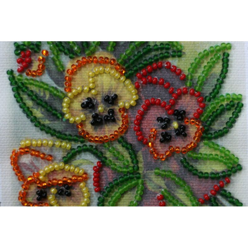 Bead Embroidery Postcard Kit "Happy Anniversary – 2"