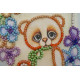 Bead Embroidery Postcard Kit "Teddy bear - 2"