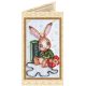 Bead Embroidery Postcard Kit "Teddy hare - 1"