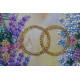 Bead Embroidery Postcard Kit "Happy Wedding – 3"