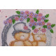 Bead Embroidery Postcard Kit "Happy Wedding – 5"