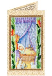Bead Embroidery Postcard Kit "Cradle"