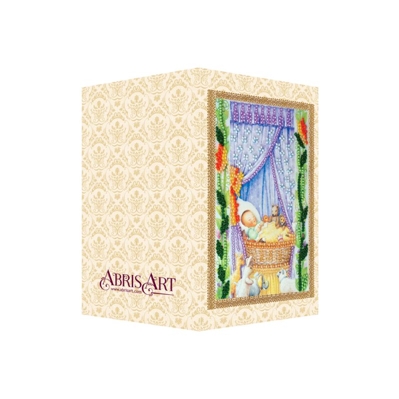 Bead Embroidery Postcard Kit "Cradle"