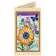 Bead Embroidery Postcard Kit "Festive bunch of flowers"