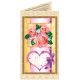 Bead Embroidery Postcard Kit "With love-4"