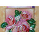 Bead Embroidery Postcard Kit "With love-4"