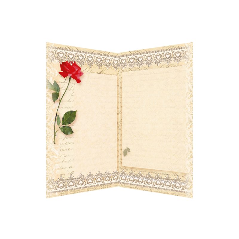 Bead Embroidery Postcard Kit "A clearing in the flowers"