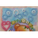 Bead Embroidery Postcard Kit "A clearing in the flowers"