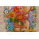 Bead Embroidery Postcard Kit "A clearing in the flowers"