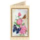 Bead Embroidery Postcard Kit "Flowers and butterfly"