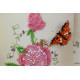 Bead Embroidery Postcard Kit "Flowers and butterfly"