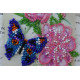 Bead Embroidery Postcard Kit "Flowers and butterfly"
