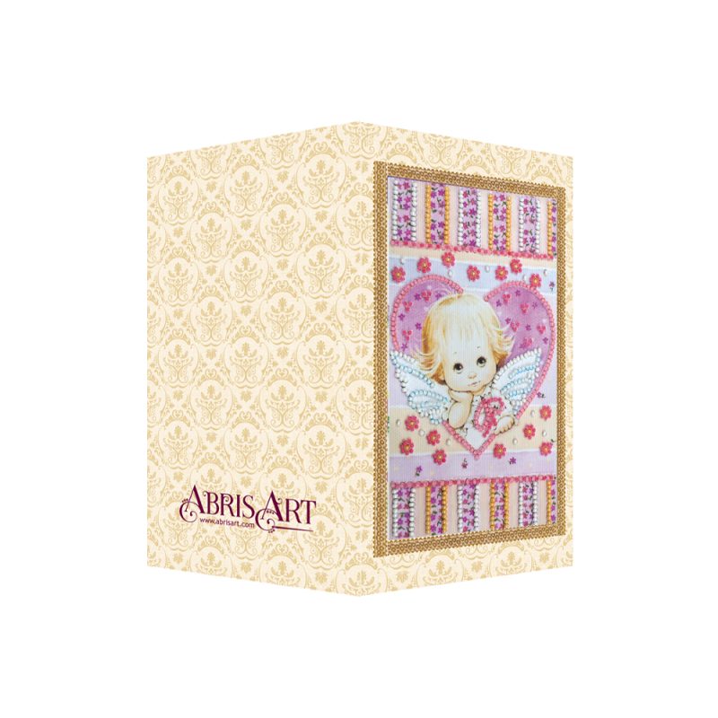 Bead Embroidery Postcard Kit "Little Cupid"