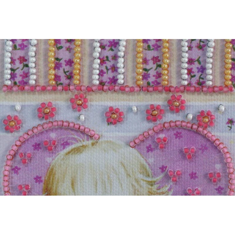 Bead Embroidery Postcard Kit "Little Cupid"