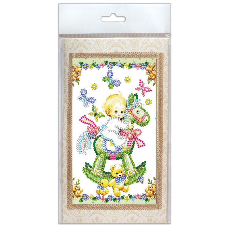 Bead Embroidery Postcard Kit "Sonny"