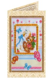 Bead Embroidery Postcard Kit "Beloved daughter"