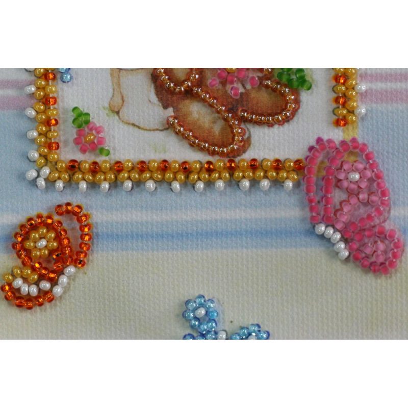 Bead Embroidery Postcard Kit "Beloved daughter"