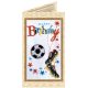 Bead Embroidery Postcard Kit "To my footballer"
