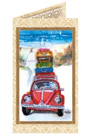 Bead Embroidery Postcard Kit "Vacation at the seaside"