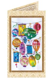 Bead Embroidery Postcard Kit "Flashlights of dreams"