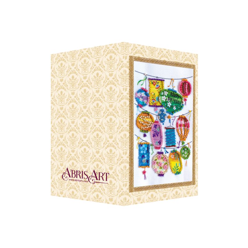 Bead Embroidery Postcard Kit "Flashlights of dreams"