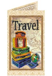 Bead Embroidery Postcard Kit "Around the world"