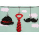 Bead Embroidery Postcard Kit "Gentleman's set"